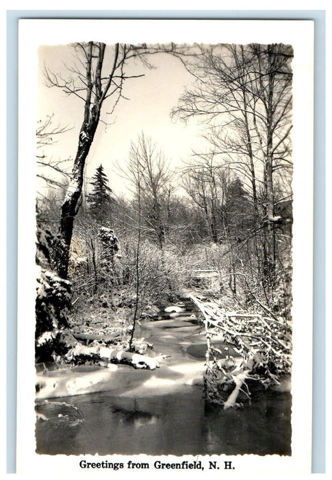 Greetings From Greenfield New Hampshire NH RPPC Photo Unposted Vintage Postcard
