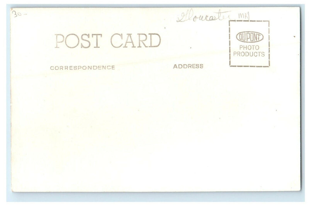 c1940's Fisherman Memorial Gloucester Massachusetts MA RPPC Photo Postcard