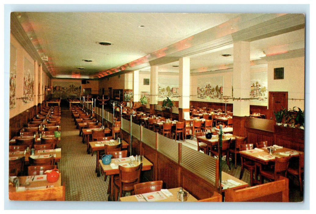c1950s Pieroni's Sea Grills & Restaurants Boston Massachusetts MA Postcard
