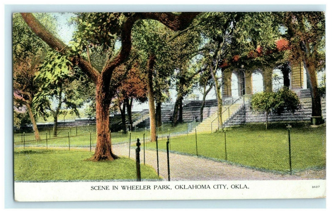 Wheeler Park Oklahoma City c1910 Unposted Antique Postcard