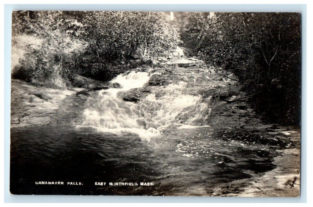 c1910's Wanamaker Falls East Northfield Massachusetts MA RPPC Photo Postcard