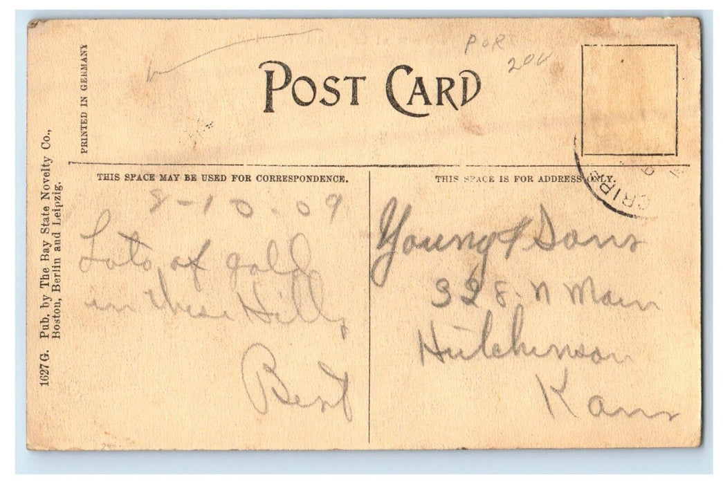 c1910's Bird's Eye View Of Cripple Creek Colorado CO Posted Antique Postcard