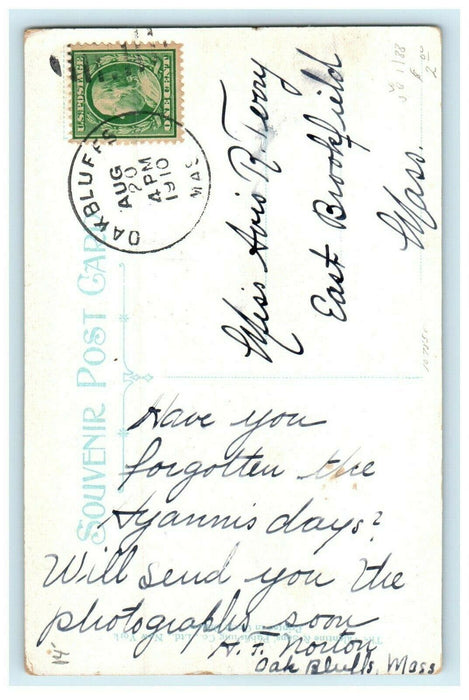 c1910 Wesley House, Oak Bluffs, Massachusetts MA Antique Posted Postcard