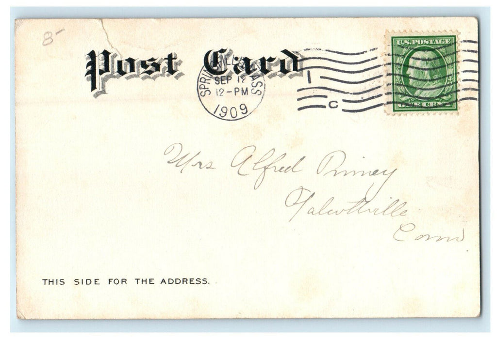 1909 YMCA Building, Lake Quinsigamond, Worcester Massachusetts MA Postcard