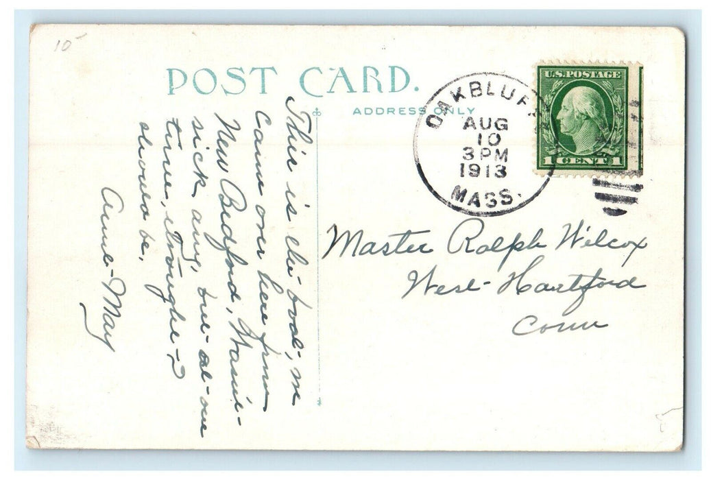 c1913 View of The Steamer Gay Head Massachusetts MA Antique Postcard