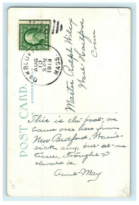 c1913 View of The Steamer Gay Head Massachusetts MA Antique Postcard