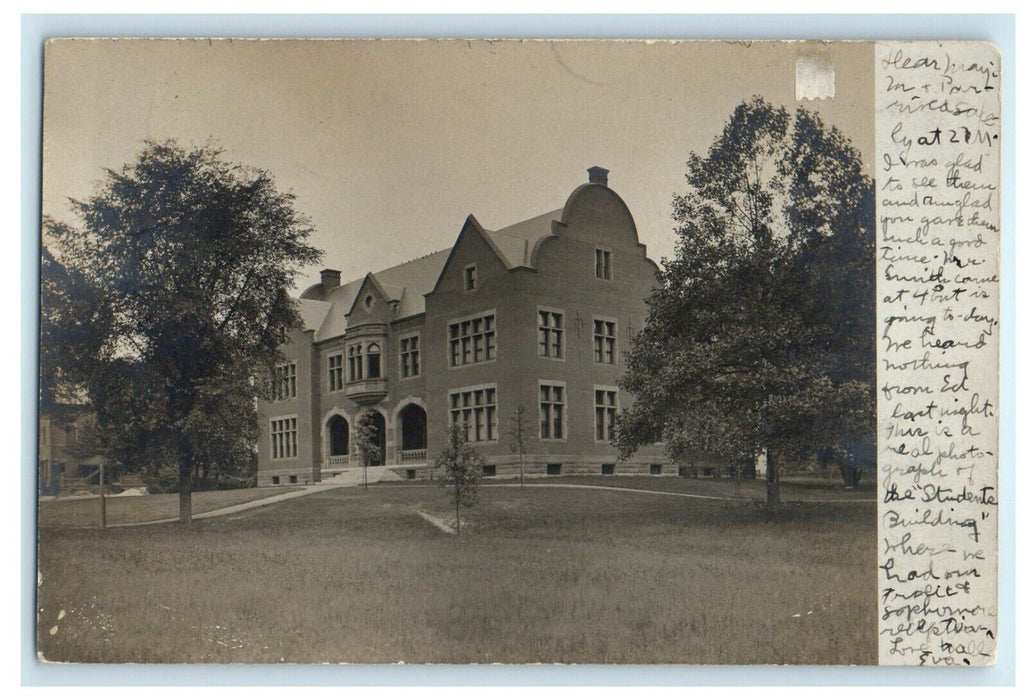 1905 Student Building Northampton Massachusetts MA RPPC Photo Antique Postcard