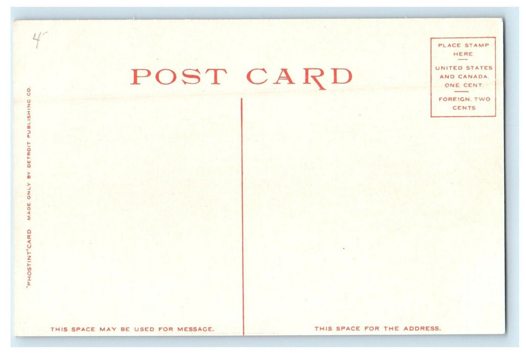 c1910's Public Library Street View Portsmouth New Hampshire NH Antique Postcard
