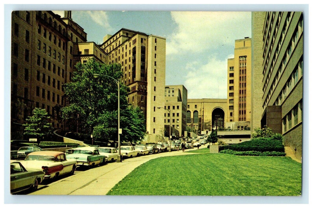 c1960's Desoto Avenue University Of Pittsburgh Pennsylvania PA Vintage Postcard