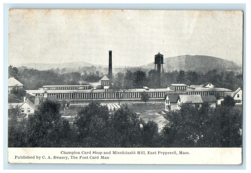 c1913 Missittissitt Hill, East Pepperell, Massachusetts MA Antique Postcard