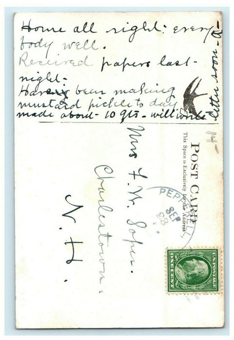 c1913 Missittissitt Hill, East Pepperell, Massachusetts MA Antique Postcard