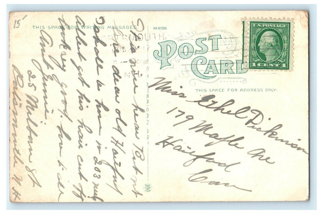 c1920's Prison Ship Southery Portsmouth Navy Yard New Hampshire NH Postcard