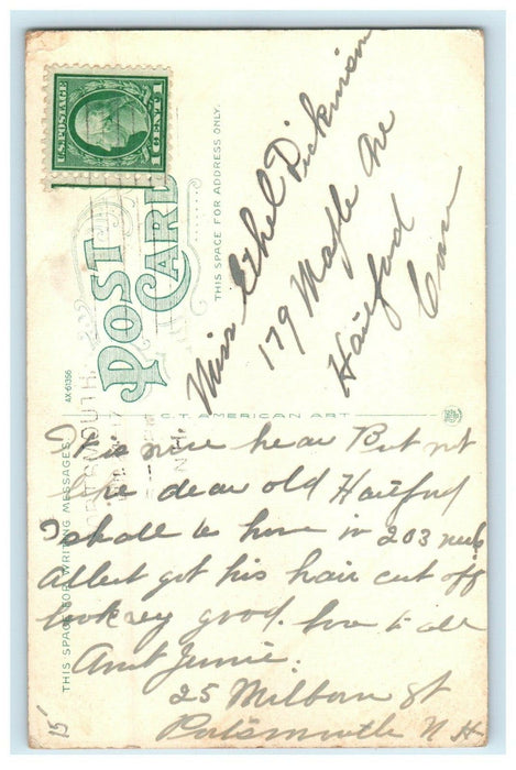 c1920's Prison Ship Southery Portsmouth Navy Yard New Hampshire NH Postcard