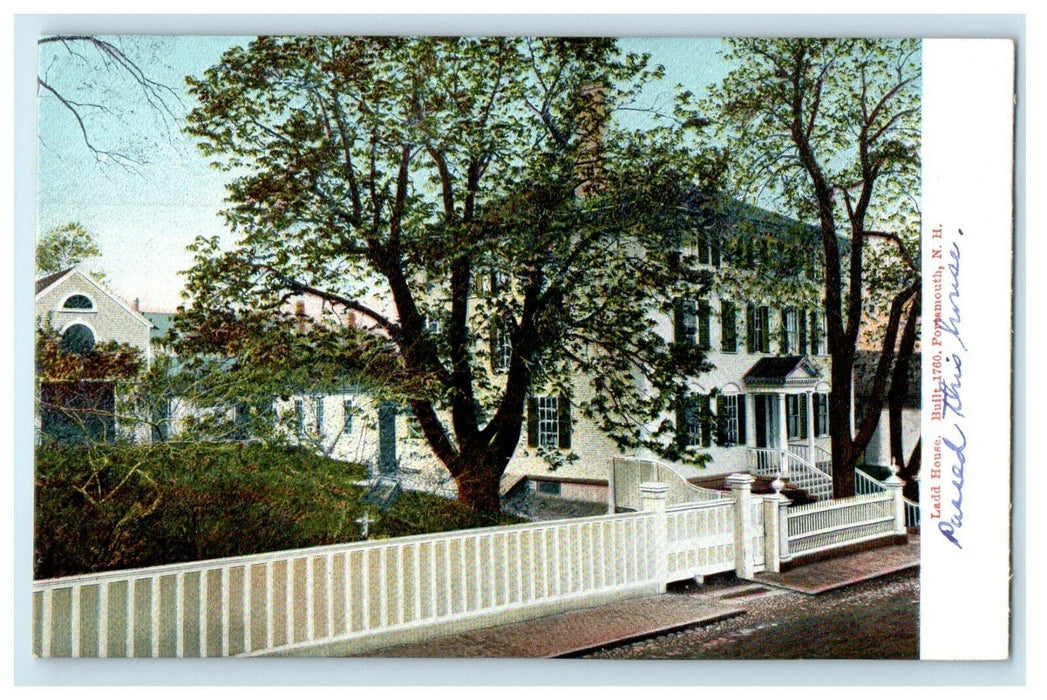 c1905 Ladd House Street View Portsmouth New Hampshire NH Antique Postcard