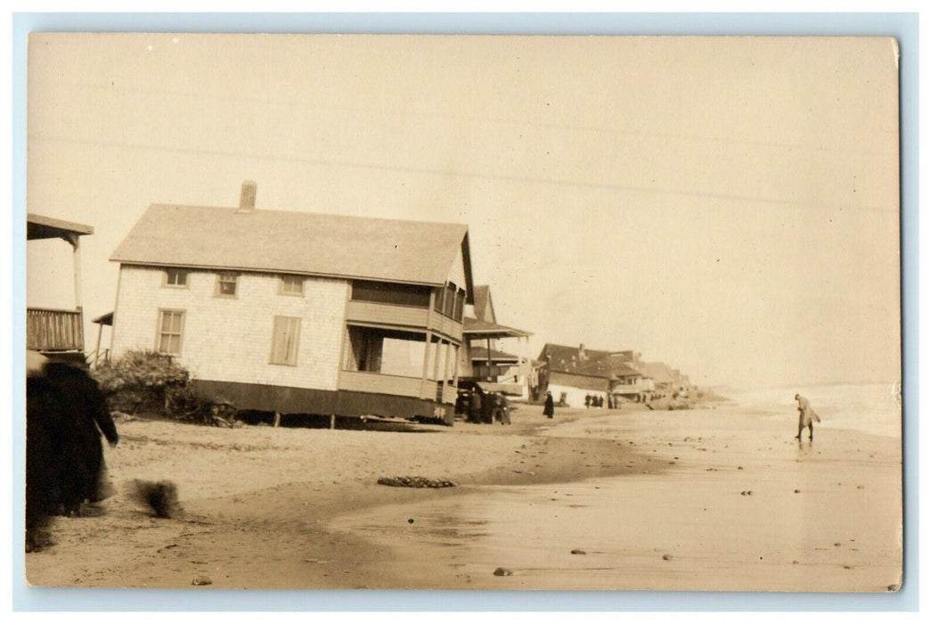 c1910 Rhode Island RI, Pleasant View Hurricane Flood Damage RPPC Photo Postcard