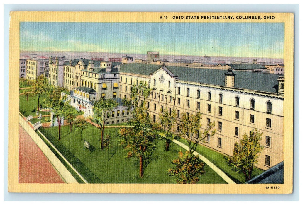 c1930s Ohio State Penitentiary, Columbus Ohio OH Unposted Postcard