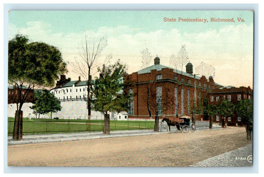 c1910s State Penitentiary Richmond Virginia VA Unposted Antique Postcard