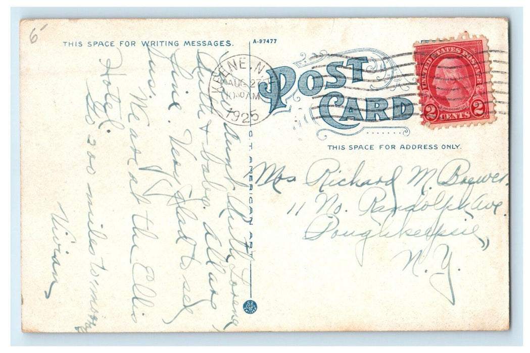 1925 Dormitory, Normal School, Keene New Hampshire NH Posted Postcard