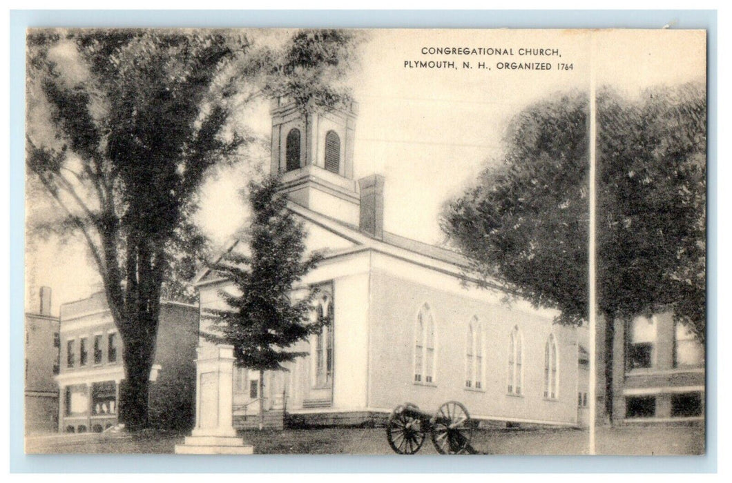 c1940's Congregational Church Plymouth New Hampshire NH Vintage Postcard