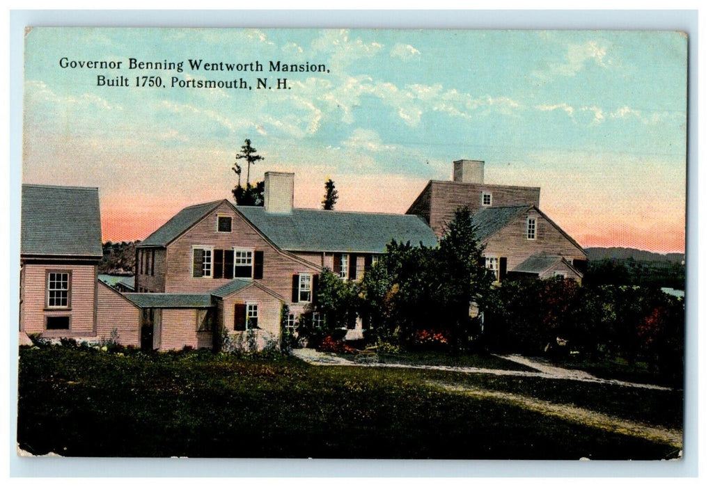 1913 Governor Benning Wentworth Mansion Portsmouth New Hampshire NH Postcard