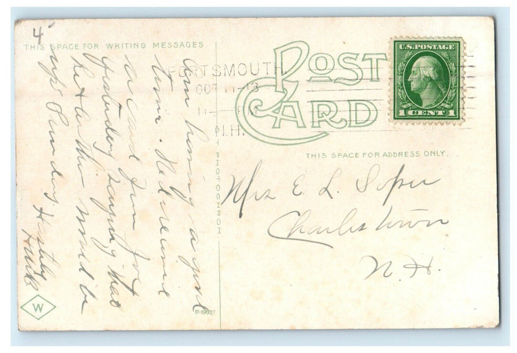 1913 Governor Benning Wentworth Mansion Portsmouth New Hampshire NH Postcard