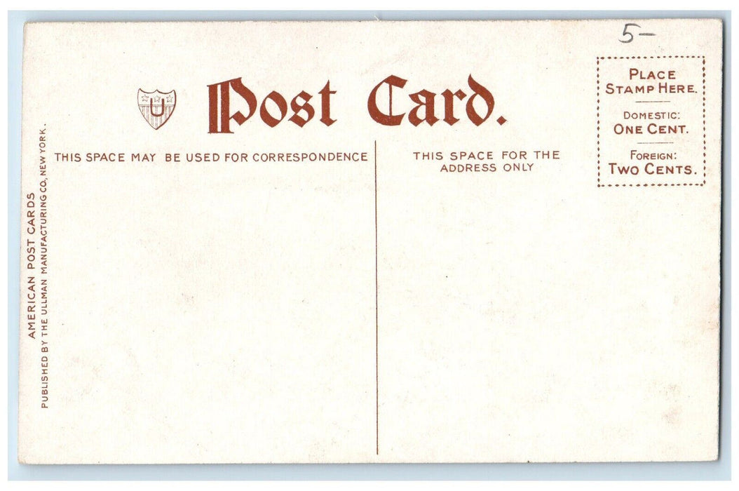 c1910's City Library State Street Springfield Massachusetts MA Unposted Postcard