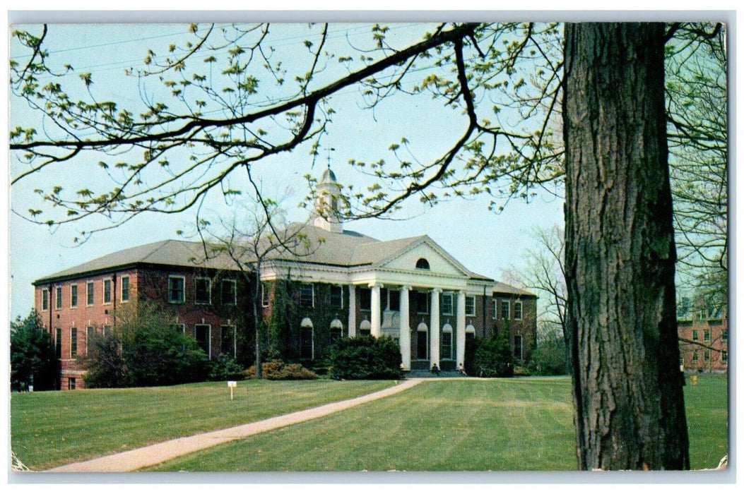 1956 Goodell Library University Massachusetts Amhurst Posted Postcard