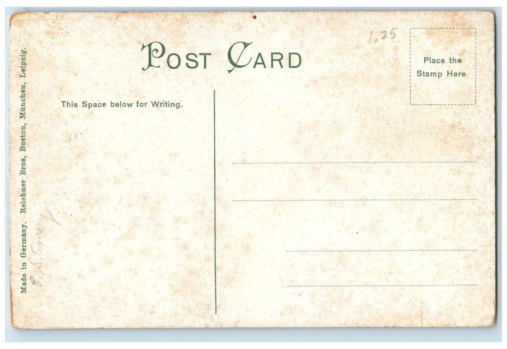 c1910's Exterior Public Library Boston Massachusetts Mass Unposted Postcard