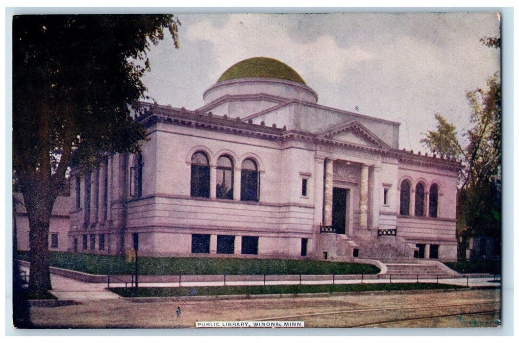 c1910's Public Library Winona Minnesota MN Unposted Antique Postcard