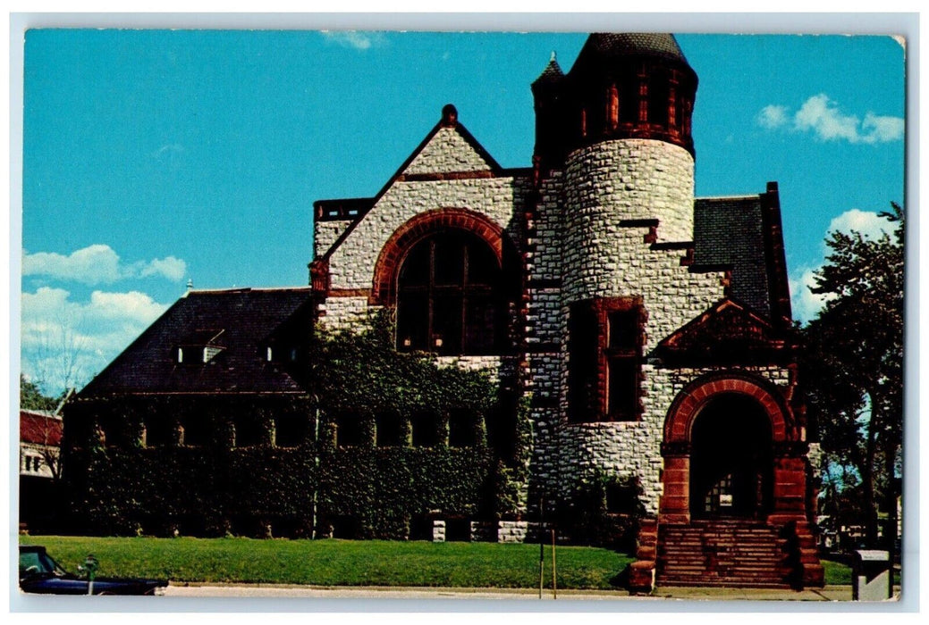 c1960's Hoyt Public Library Saginaw Michigan MI Vintage Unposted Postcard