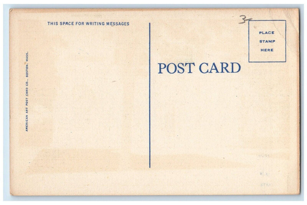 c1940's Public Library Taunton Massachusetts MA Unposted Postcard