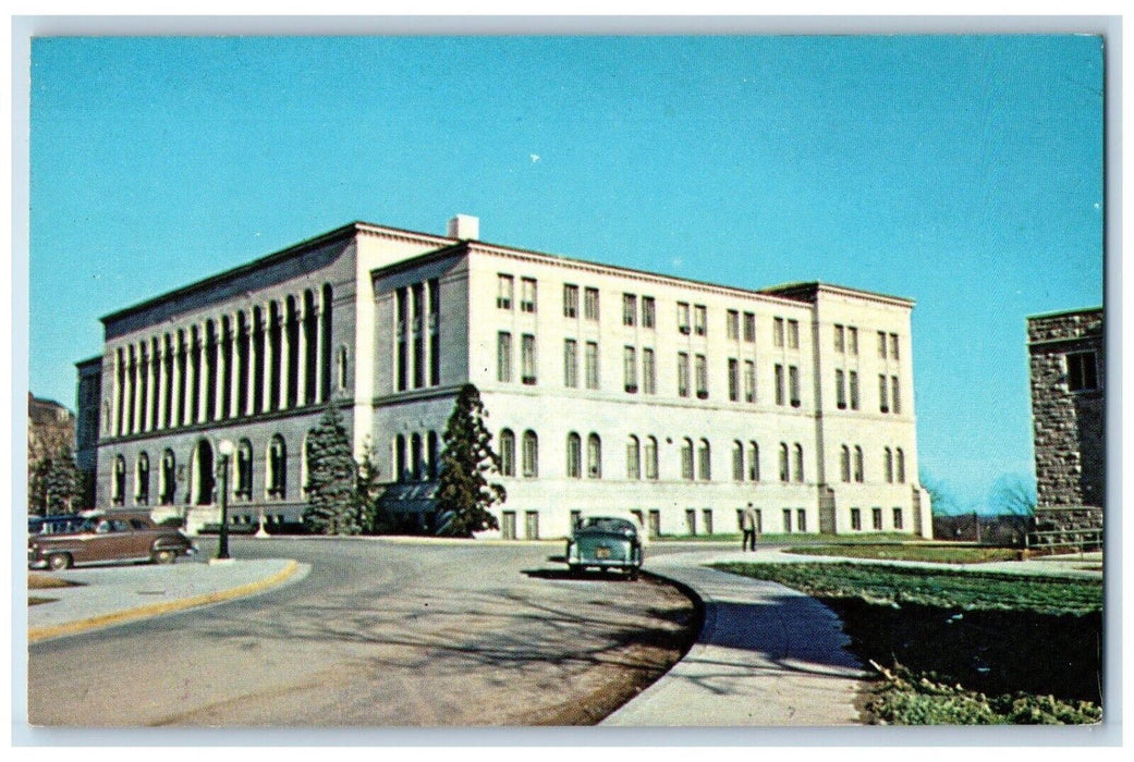c1960's John Mullen Memorial Library Washington DC Posted Postcard