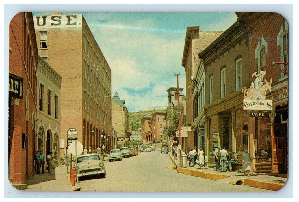 Looking West On Eureka Street Old Mining Town Central City Colorado CO Postcard