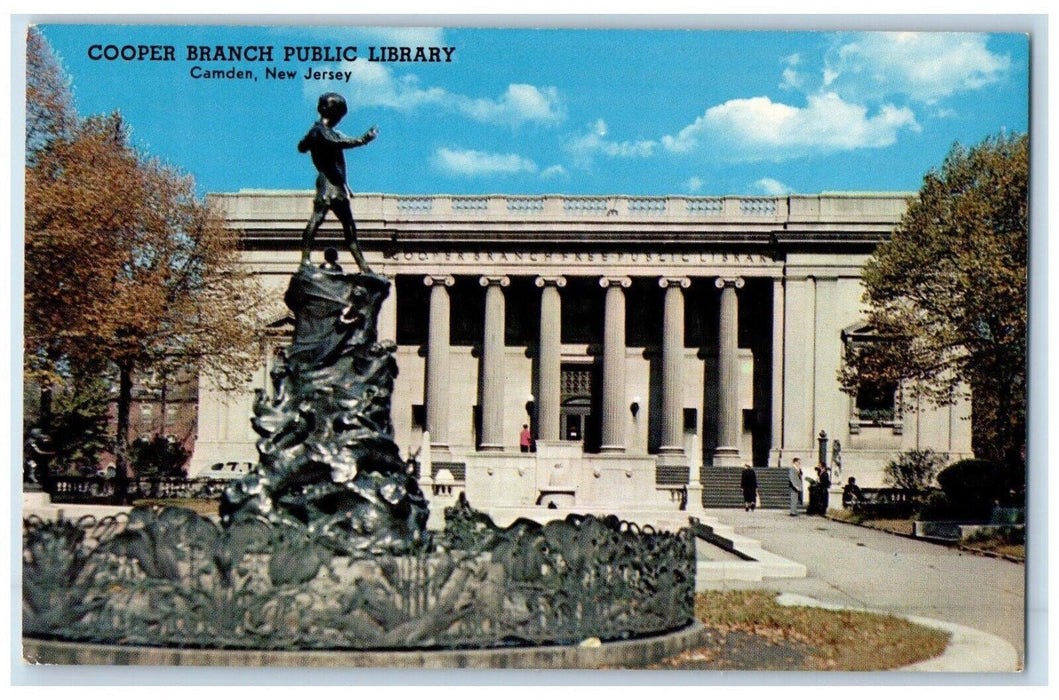 c1960's Cooper Branch Public Library Camden New Jersey NJ Vintage Postcard