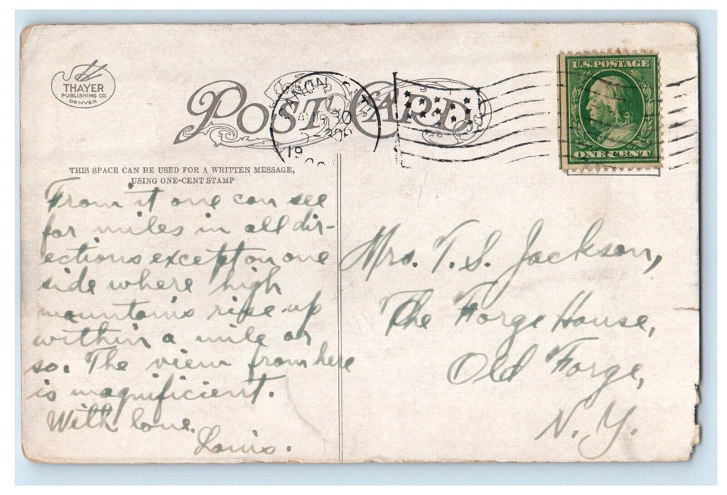 c1910's Skyline Drive Horse Carriage Canon City Colorado CO Antique Postcard