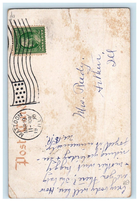 1910 Williams Revival Tabernacle Mattoon Illinois IL Posted Antique Postcard