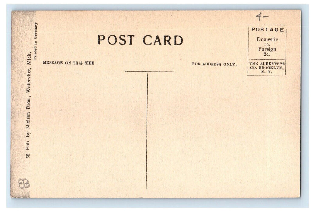 c1910's Douglas View Resort Paw Paw Lake Michigan MI Unposted Antique Postcard