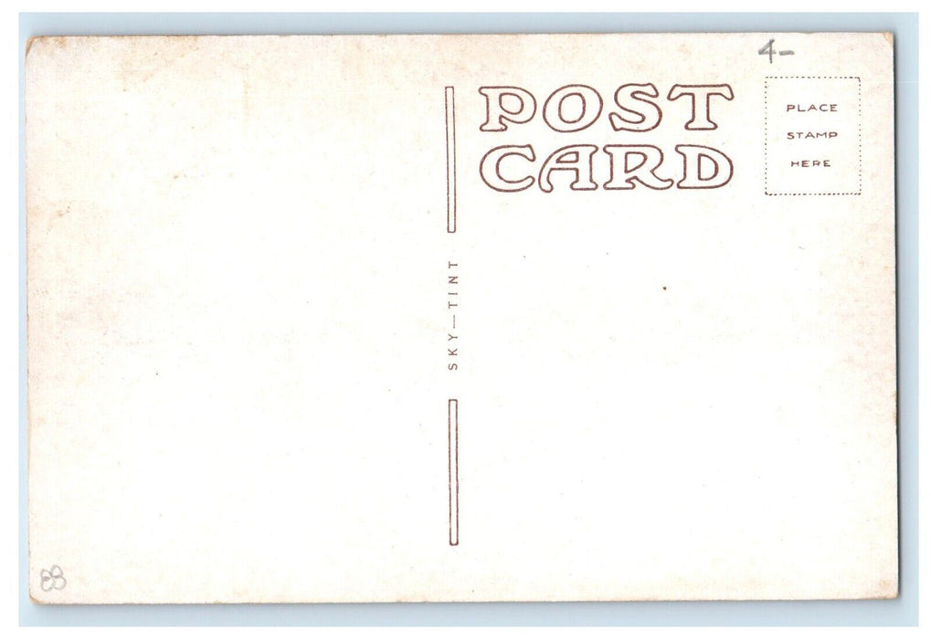 Public Schools Building Street View Paw Paw Michigan MI Vintage Postcard