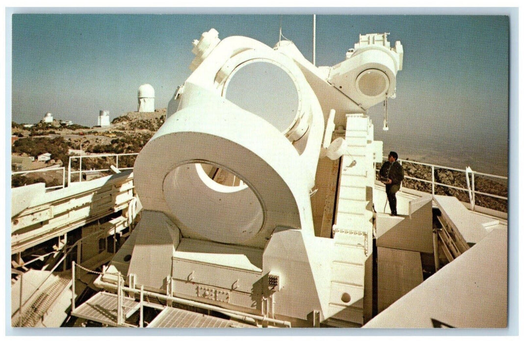 c1960s Kitt Peak National Observatory Flat Mirror Telescope Arizona AZ Postcard