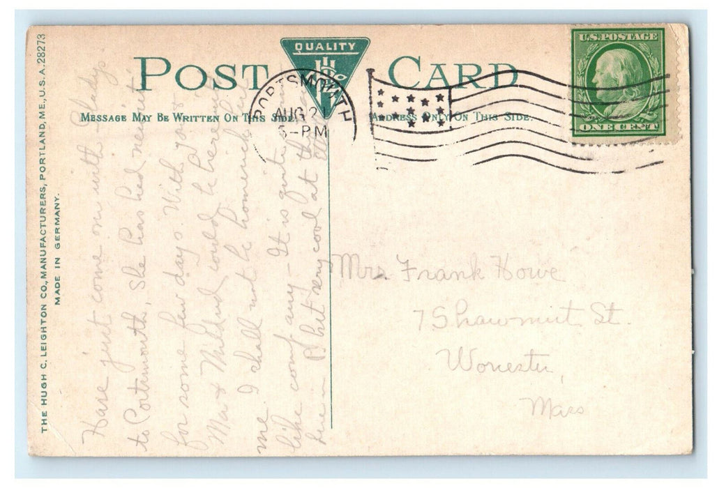 c1910s Naval Prison, Portsmouth Navy Yard, Kittery Maine ME Postcard