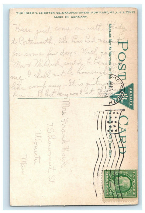 c1910s Naval Prison, Portsmouth Navy Yard, Kittery Maine ME Postcard