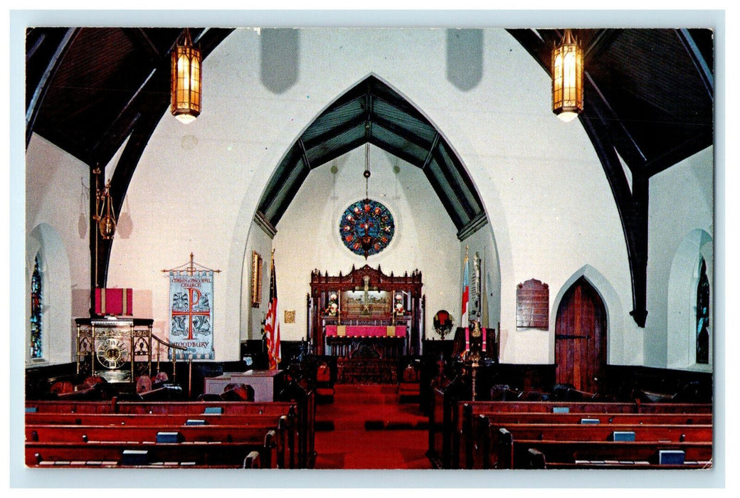 c1960s Christ Episcopal Church Delaware Street, Woodbury New Jersey NJ Postcard