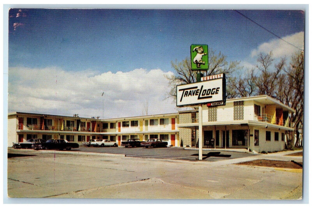 c1960s Greeley TraveLodge Outside View Greeley Colorado CO Antique Postcard