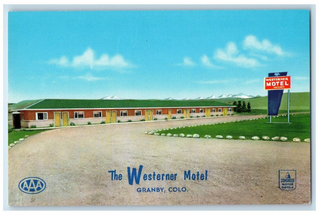 c1960s Granby's Finest Western Motel Exterior View Grandby Colorado CO Postcard
