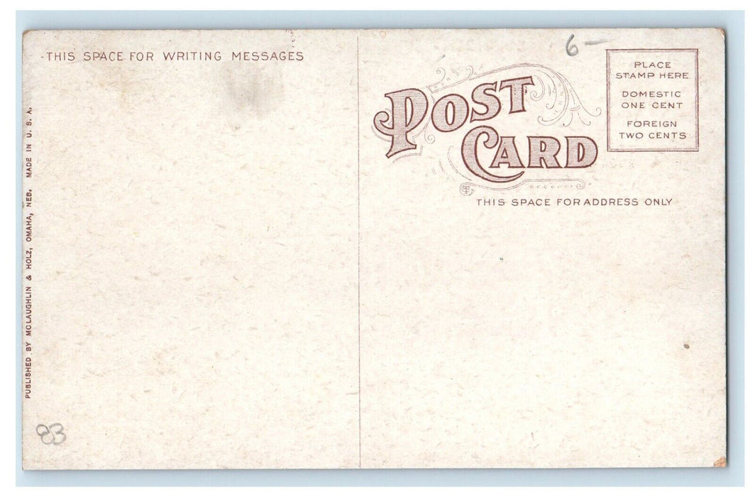 c1910's Bird's Eye View Of Union Pacific R. R. Shops Omaha Nebraska NE Postcard