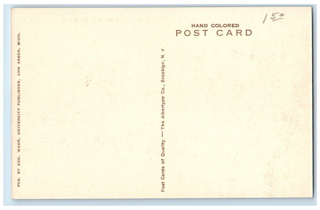 c1960s Martha Cook Building Garden University of Michigan Ann Arbor MI Postcard