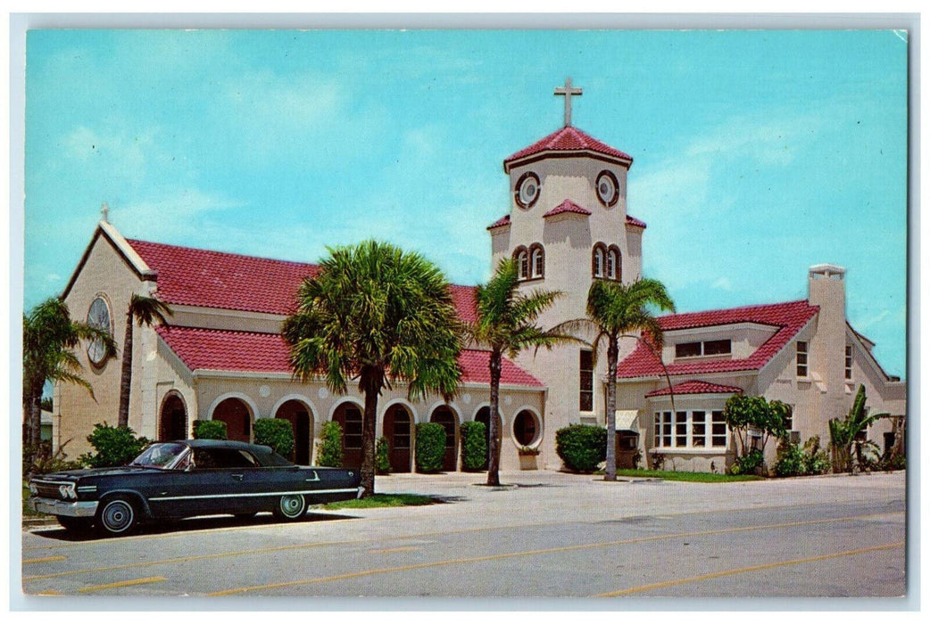 c1960s Church By Sea, Circle Drive, on Madeira Beach St. Petersburg FL Postcard
