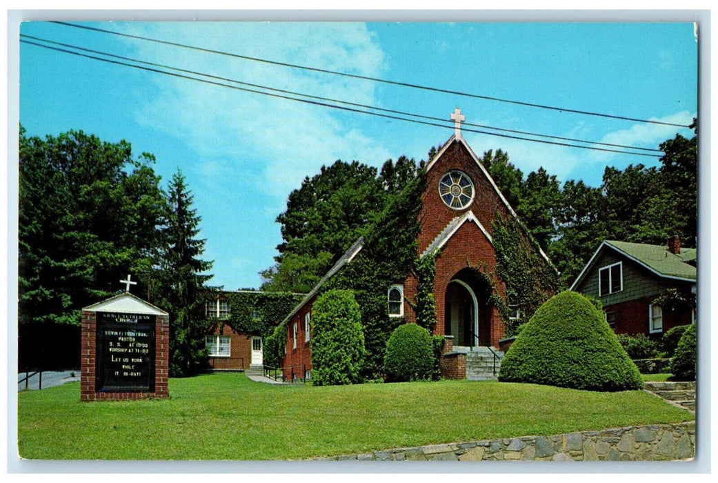 c1950's Grace Lutheran Church Boone North Carolina NC Unposted Postcard