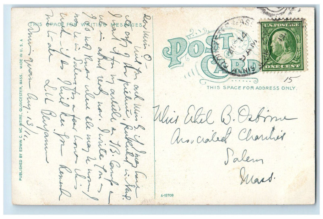 c1910 Mother Ann Eastern Point Gloucester Massachusetts MA Antique Postcard