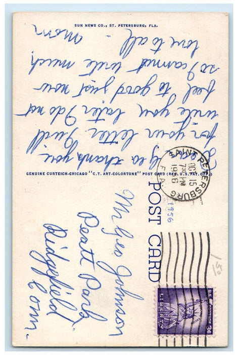 c1940s Boca Ciego High School and High School St Petersburg Florida FL Postcard